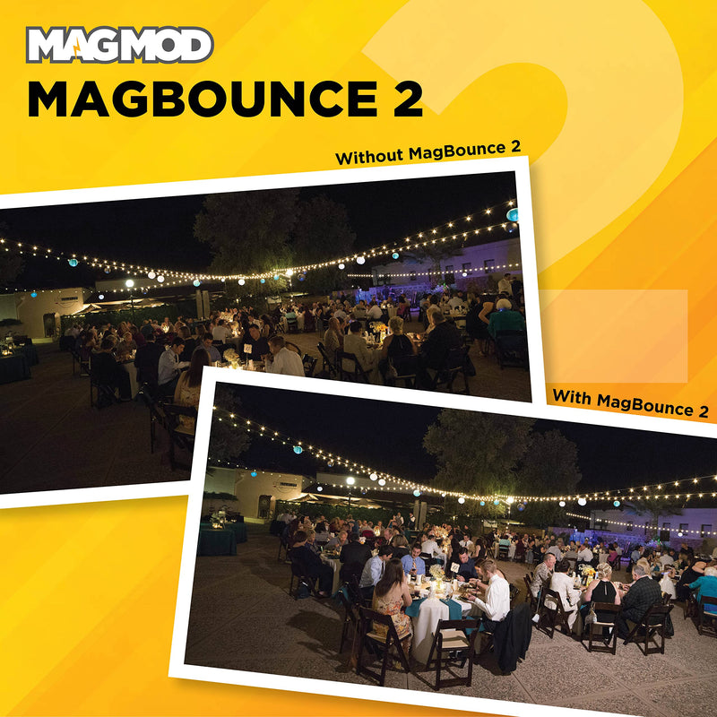 [AUSTRALIA] - MagBounce 2 Flash Modifier by MagMod | Photography Lighting Bounce Modifier | Magnetic Light Diffuser Attachment | Lightweight Light Control | Light Diffuser 