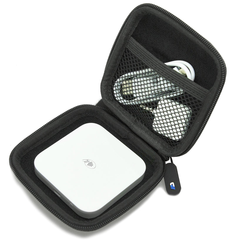 CASEMATIX Carry Case Compatible with Square Contactless and Chip Reader Portable Credit Card Scanner - Pink Case Only