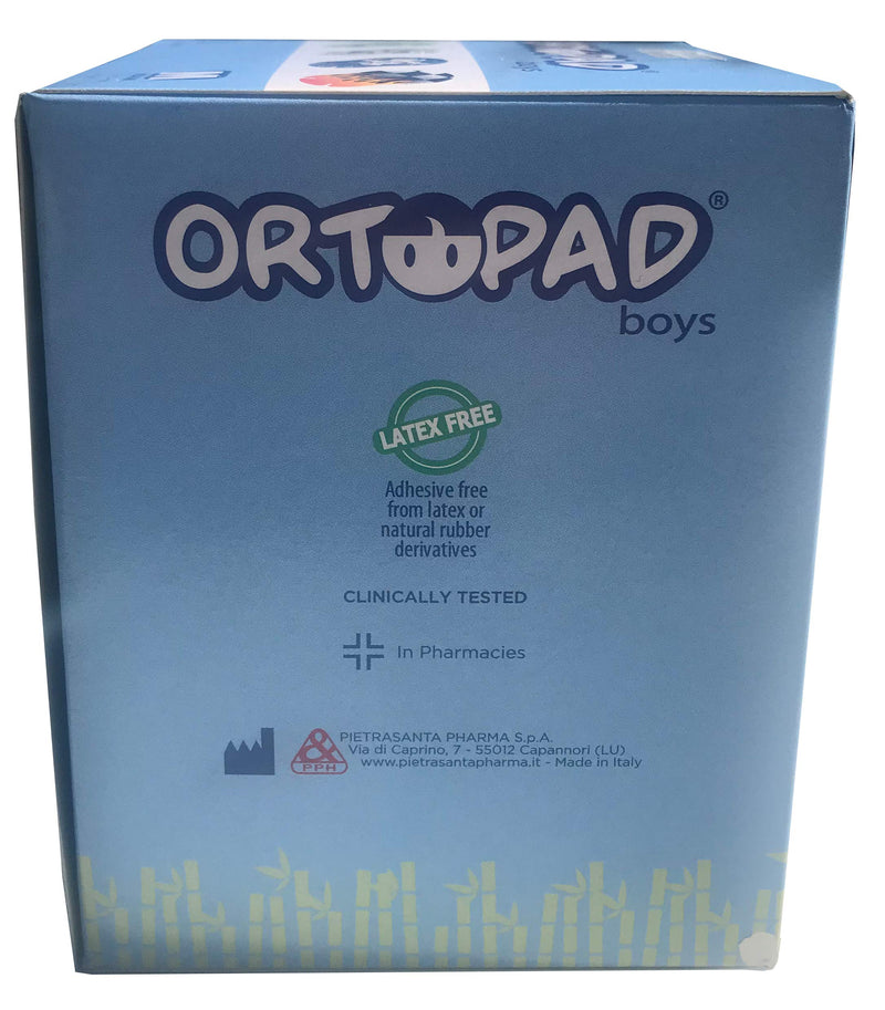 Ortopad® Bamboo Boys Eye Patches, 50/Box (Medium Size, 2-4 yrs) Racing Flames Pack