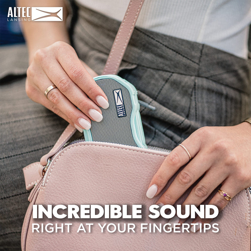[AUSTRALIA] - Altec Lansing - Baby Boom Waterproof Bluetooth Speaker, Wireless & Portable for Travel & Outdoor Use, Deep Bass & Loud Sound, 1 Pack (Black) Black 