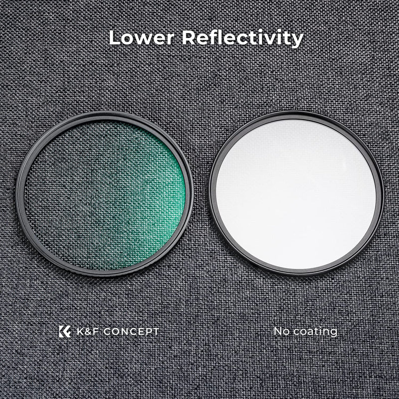 K&F Concept 67mm Black Diffusion 1/4 & 1/8 Filters Kit Mist Cinematic Effect Filters Set with Multi-Layer Coated for Camera Lens - K Series