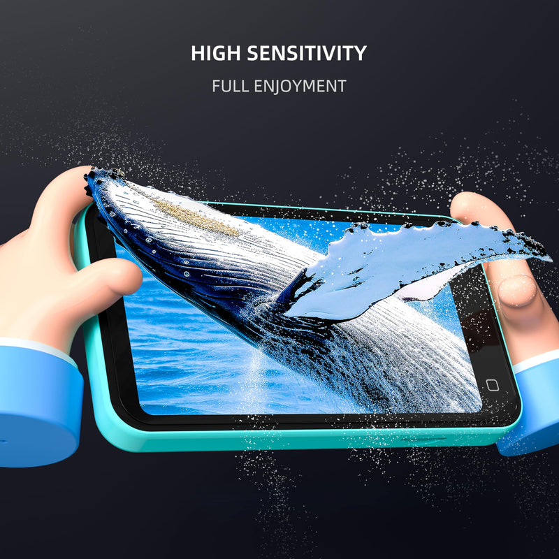 TIMMKOO 3 Pack Screen Protector Q3E and Q5 Mp3 Player, Anti-Scratch, HD Clear Tempered Glass Film with Easy Installation Frame