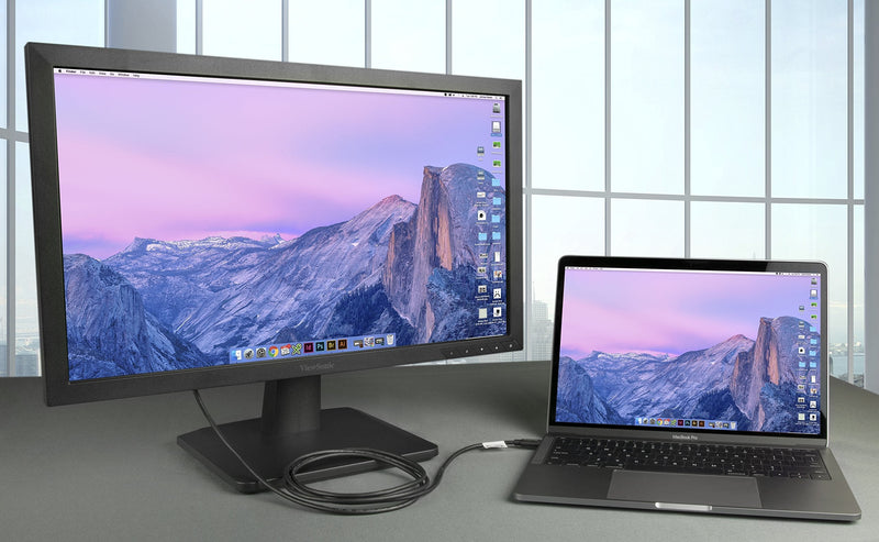 Plugable USB C to VGA Cable - Connect Your USB-C or Thunderbolt 3 Laptop to VGA Displays up to 1920x1080@60Hz (Compatible with 20189 MacBook Pros, Dell XPS 13 and 15, Surface Book 2), 6 Feet, 1.8m