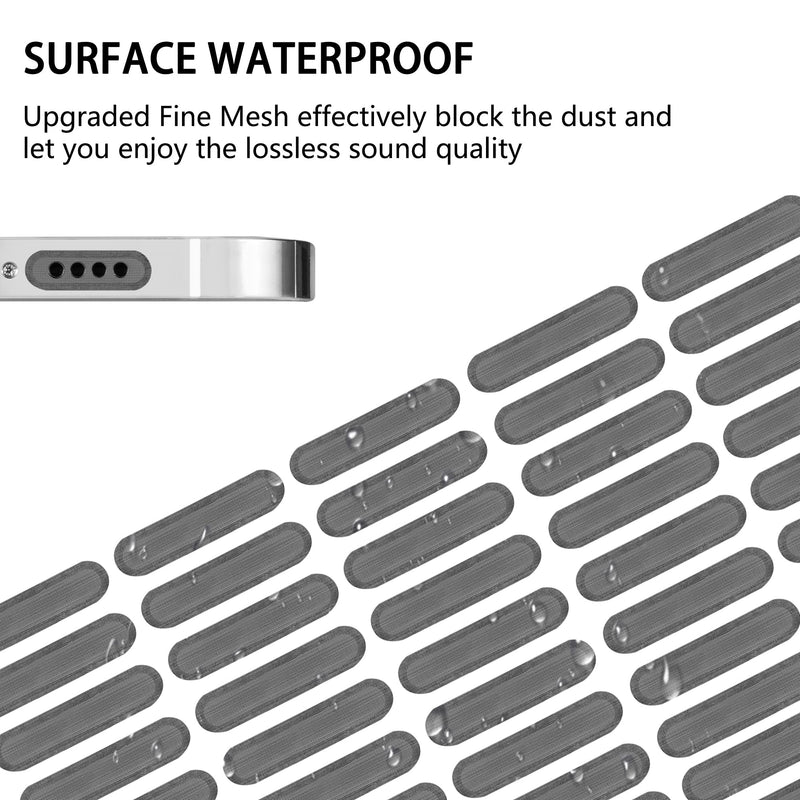 AFARER iPhone Dust Plug, Lightning Port Plug Protector Phone Speaker Dustproof Mesh Stickers, with Cleaner Tools, Anti Dust Plugs for iPhone 14/13/12/11 Pro Max Compatible with iPhone and AirPod Lightning -iPhone