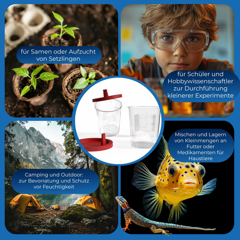 Horn Medical Urine Cup / Sample Cup with Snap Closure 150 ml Capacity, Size Chart up to 125 ml/4 oz, Can Be Written On (25) 25