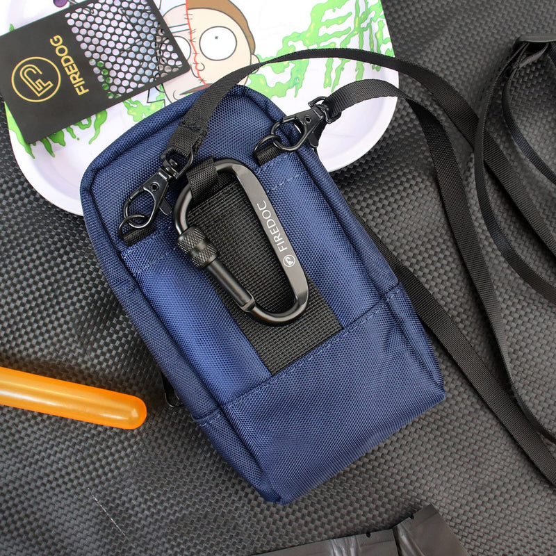 [AUSTRALIA] - FIREDOG Smell Proof Bag, Odor Proof Pouch Carbon Lined Smell Proof Case Container for Travel Storage (Blue) Blue 