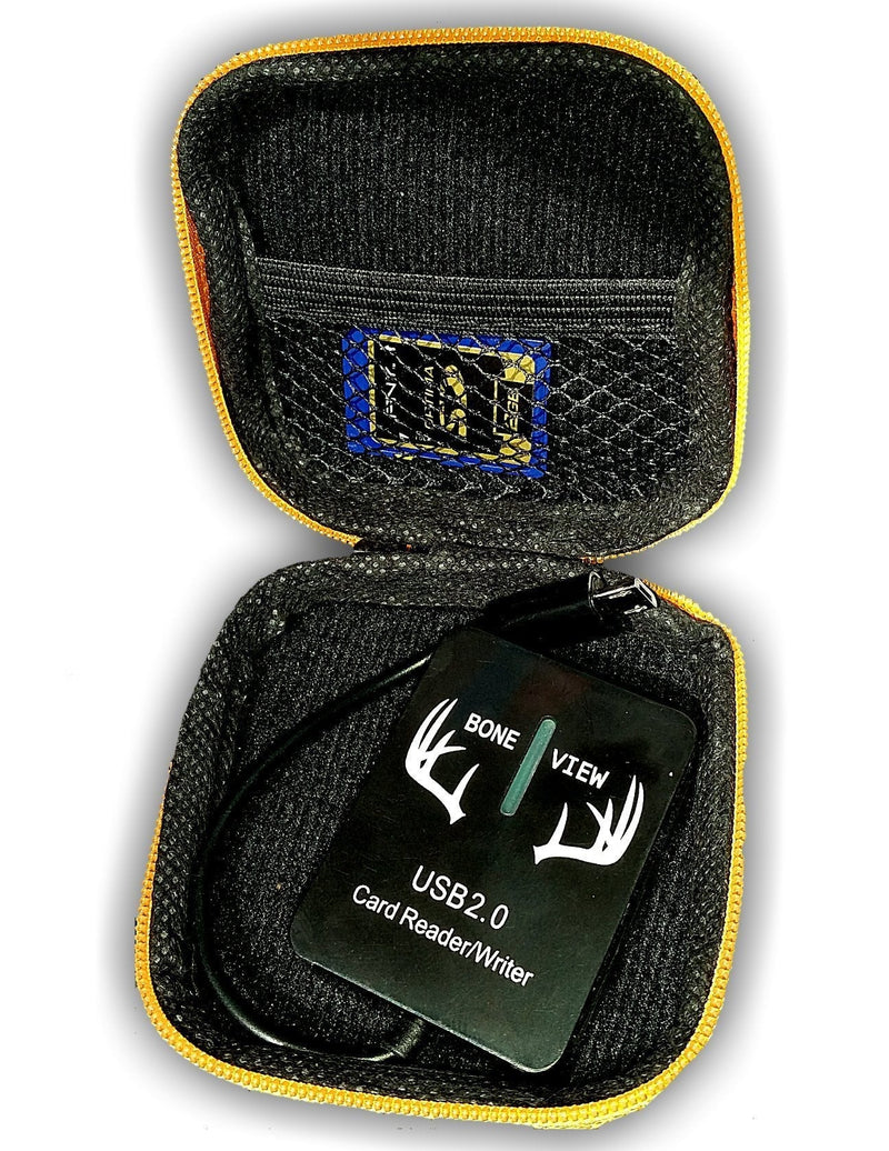 BoneView Protective Storage Case, Pocket Size Weather Resistant Shell and Zipper to Safely Store Your Deer Hunting and Scouting Accessories (Orange)