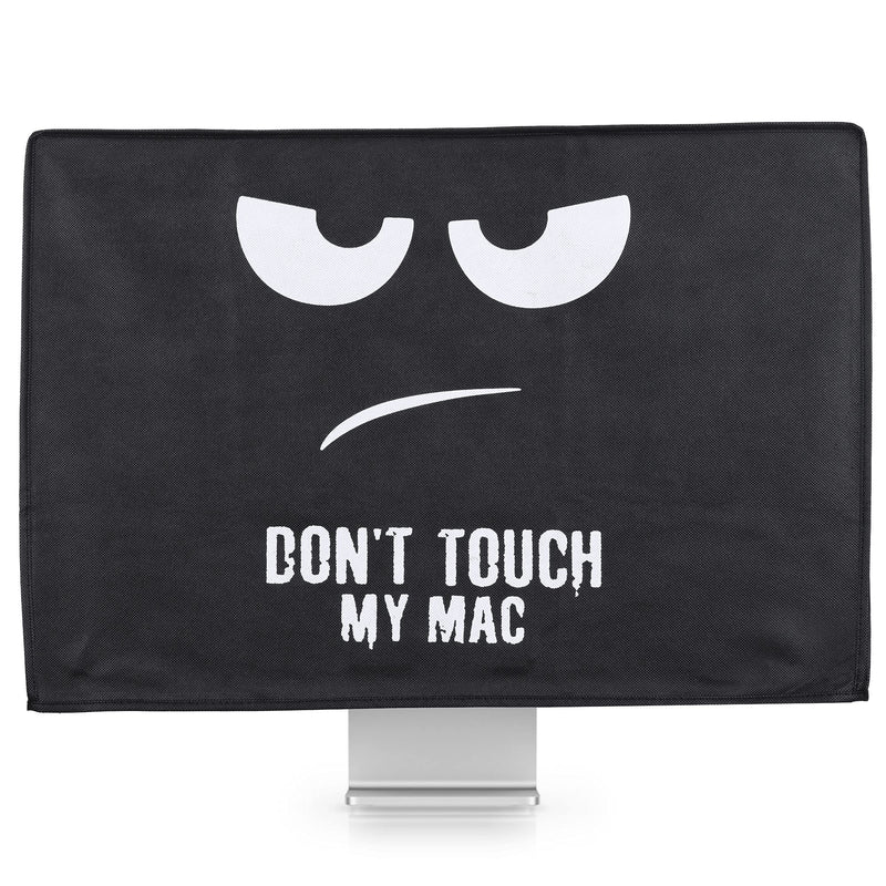 kwmobile Cover Compatible with Apple iMac 24" - 4-in-1 Case - Don't Touch My Mac White/Black Don't Touch My Mac 02-01