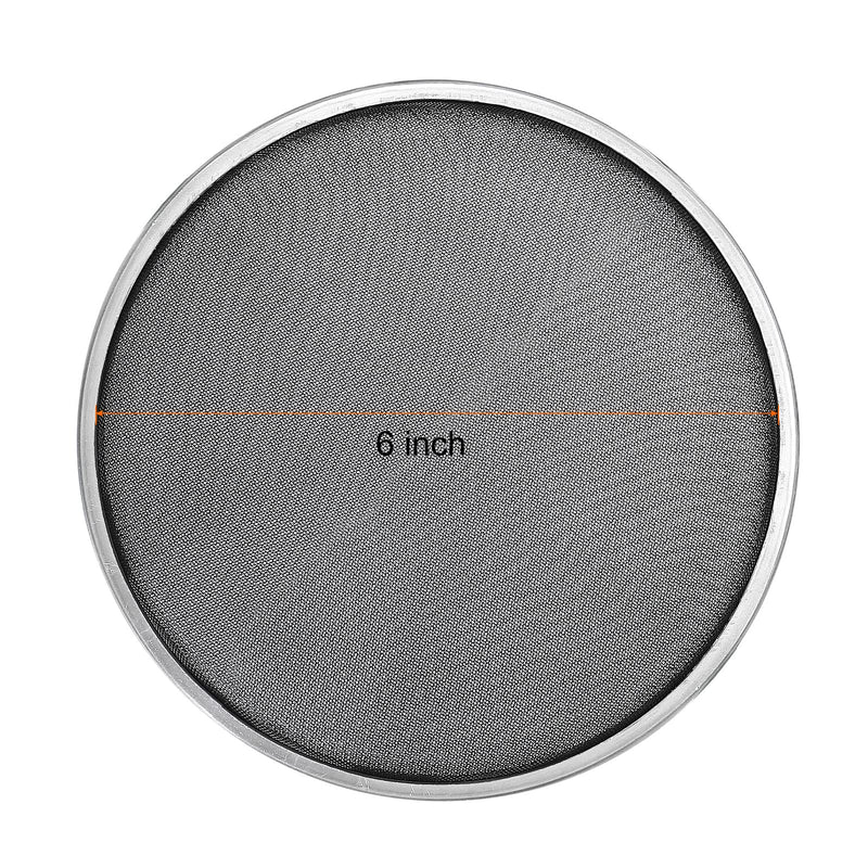 MECCANIXITY 6 Inch Mesh Drum Head Black Double Layer Mesh Shape Silent Mute Drum Skin Drum Practice Percussion Instrument Accessories