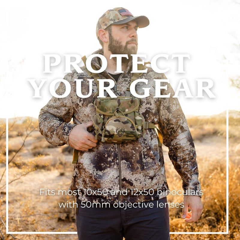 Boundless Performance Binocular Harness Chest Pack - Our Bino harness case is great for hunting, hiking, and shooting Multi