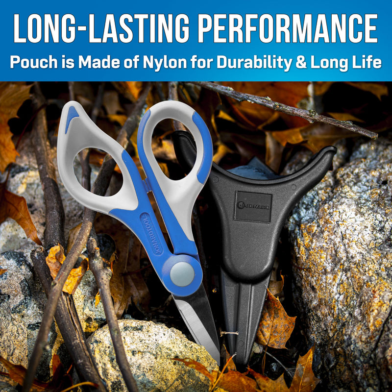 Jonard Tools TK-325 Kevlar Cutting Shears & Molded Pouch with Belt Clip (Color May Vary)
