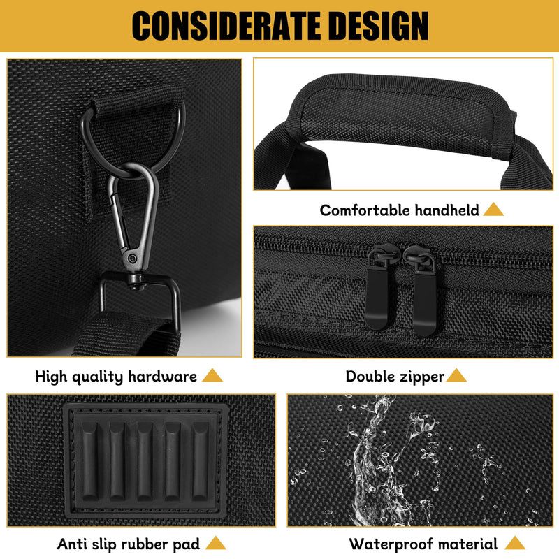 Padded Mixer Carry Bag Fits Behringer X-AIR Series Mixers（ XR12，XR16，XR18）, L 14.6" x W 7.5" x H 6.7" Black
