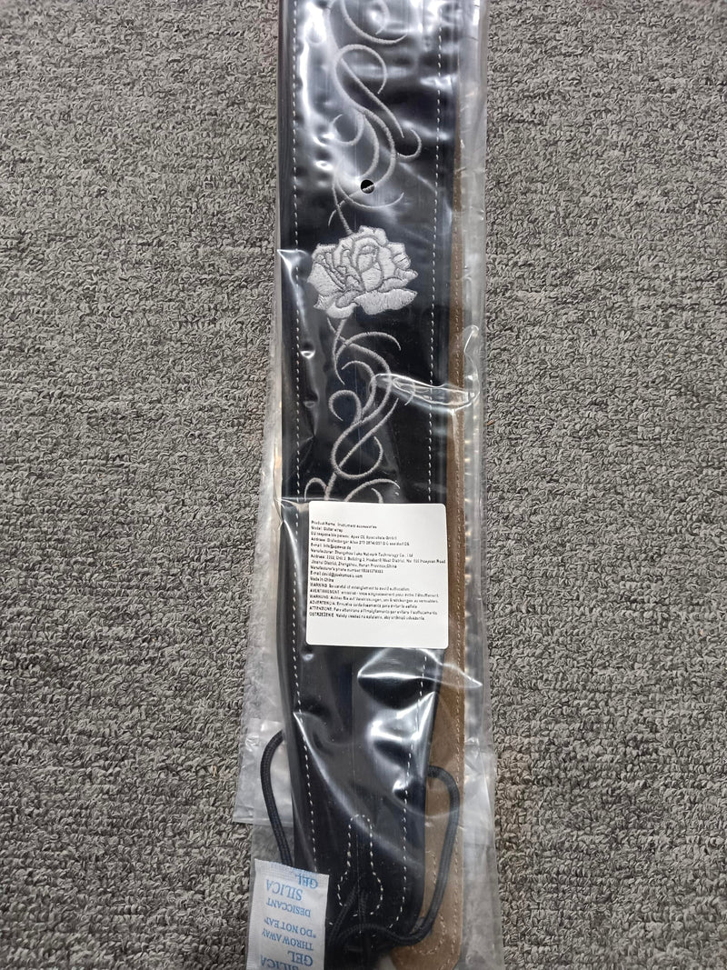 Cowhide Guitar Strap Soft Comfable Durable Electric Guitar Strap Bass Strap Adjustable Acoustic Guitar Belt Width 7cm (Y22) Y22