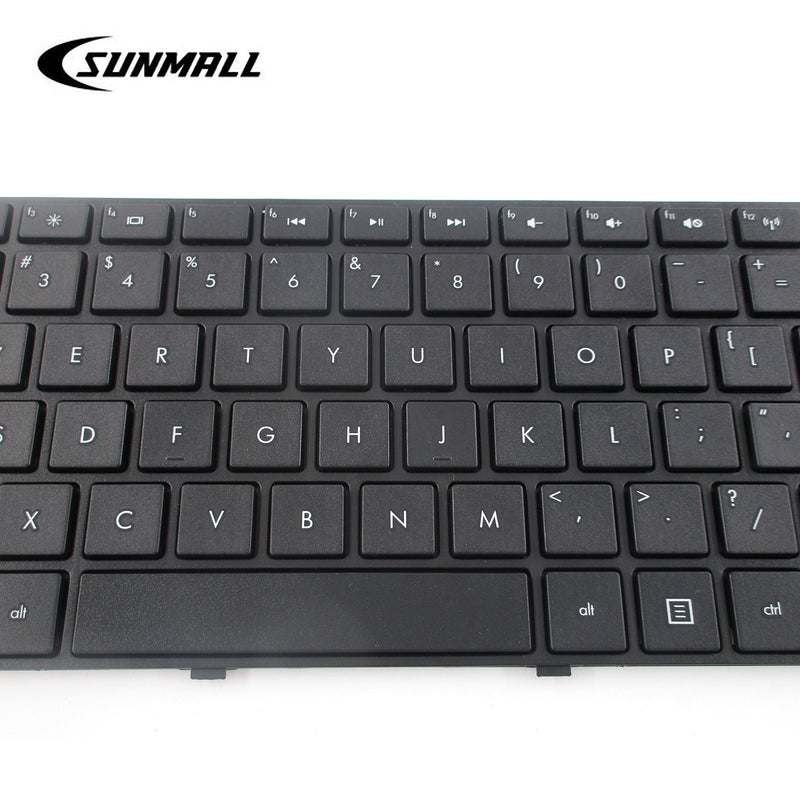 SUNMALL Replacement Keyboard with Frame Compatible with HP Pavilion G7-2000 G7-2100 G7-2200 G7-2300 G7Z-2000 G7Z-2100 G7Z-2200 G7Z-2300 G7Z-2400 (CTO) R39 Serise Black US Layout