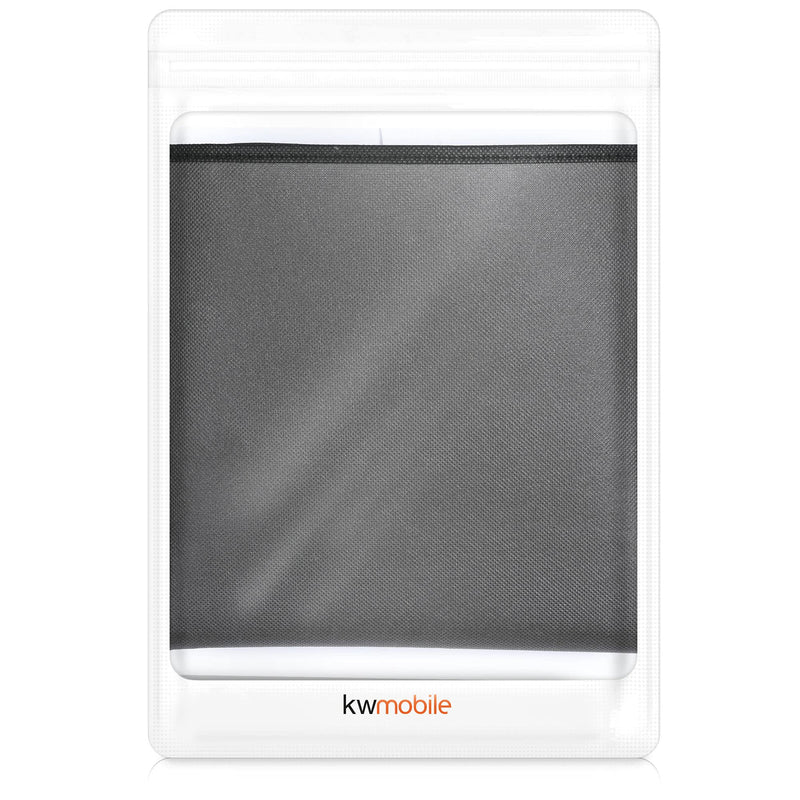 kwmobile Cover Compatible with 24-26" Monitor - 3-in-1 Case with Storage for Mouse, Keyboard - Dark Grey