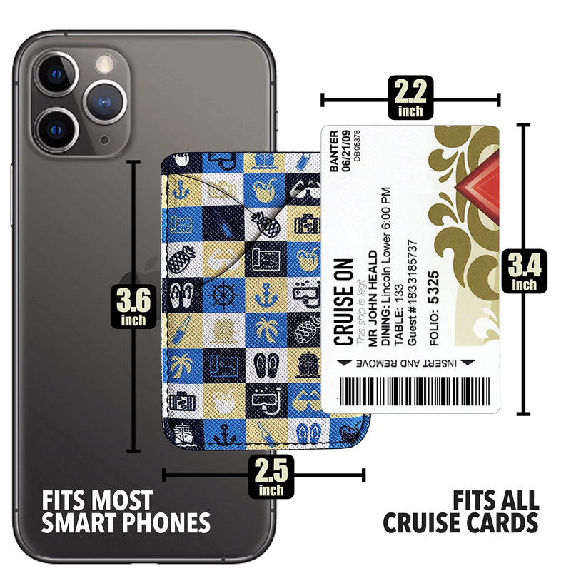 Cruise Card Holder Phone Pouch Wallet for Ship ID Key Cards - Cruise Line Essential for all Cruise Lines in 2024 & 2025