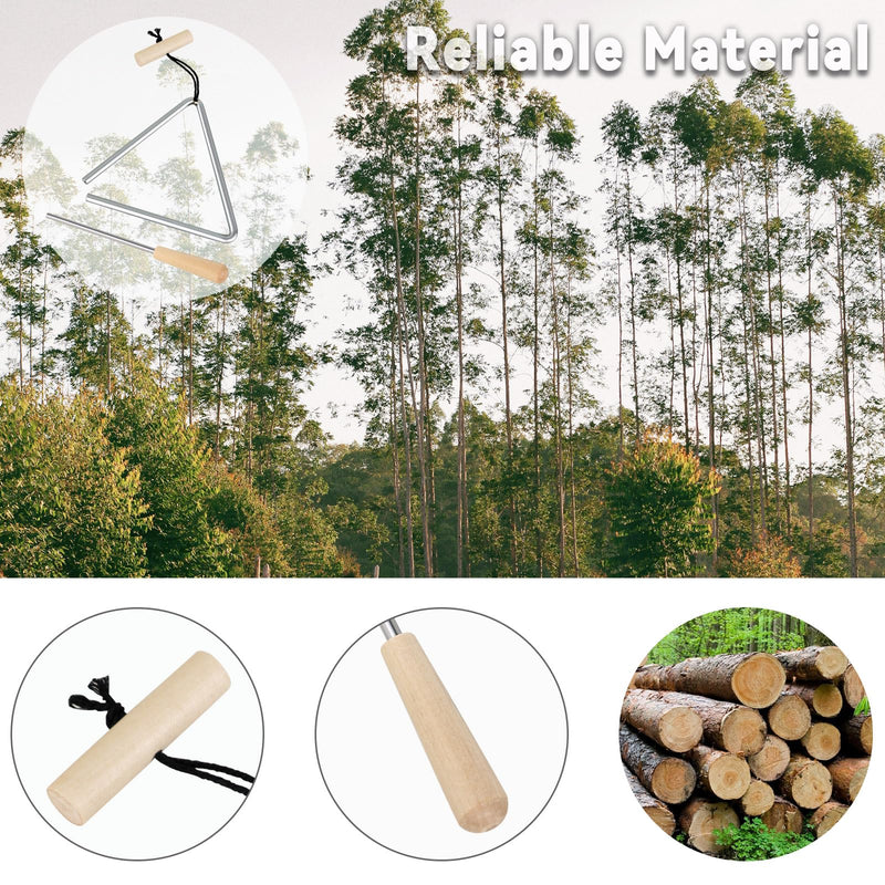 EASTROCK Triangle Instrument, Rhythm Steel Triangles Music Instrument Hand Percussion Triangles with Striker (8 Inch) 8 INCH