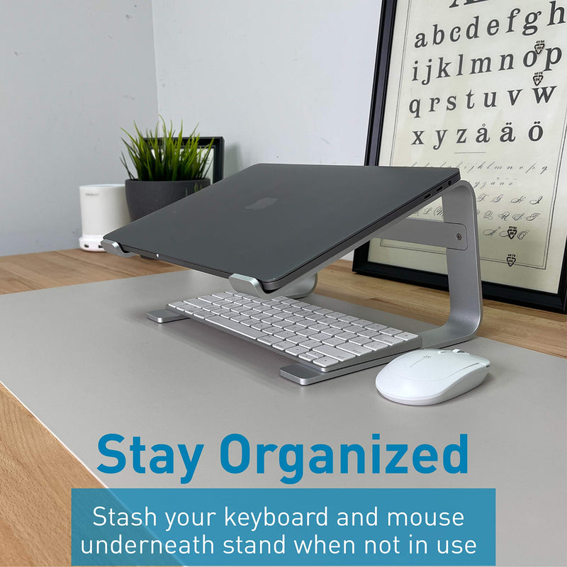 Macally Mini Keyboard and an Ergonomic Laptop Stand, Excellent MacBook Accessories