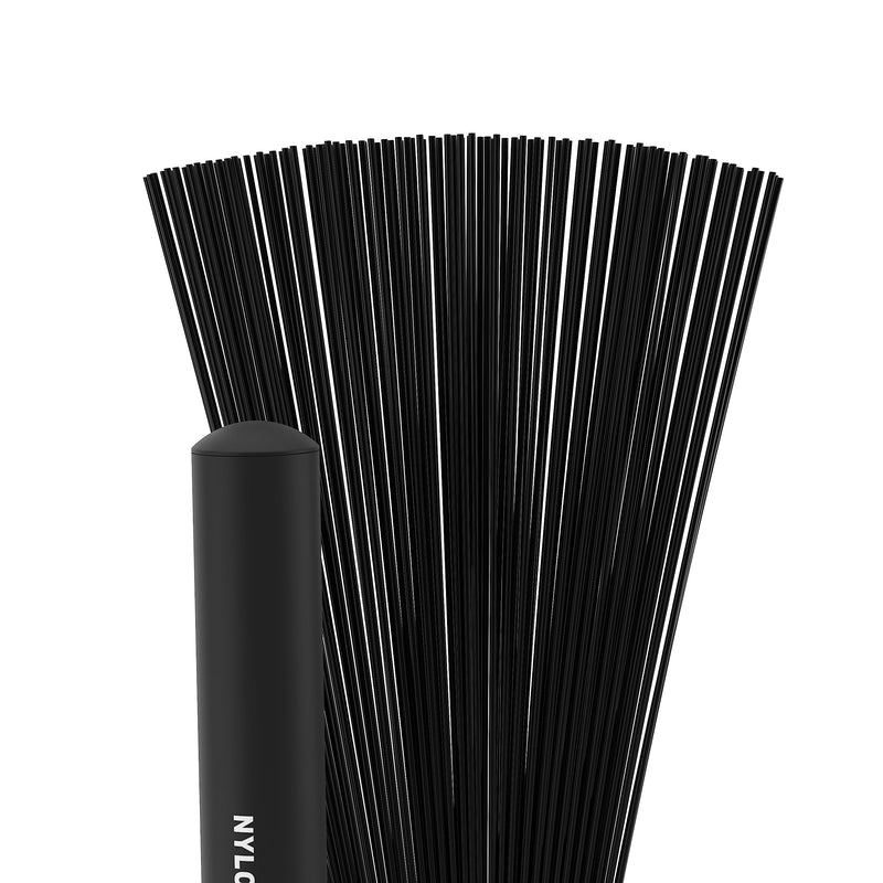 ProMark Heavy Nylon Brush 2B - Black - Jazz Brush - Wire Brush for Snare Drums - Nylon Drum Brush