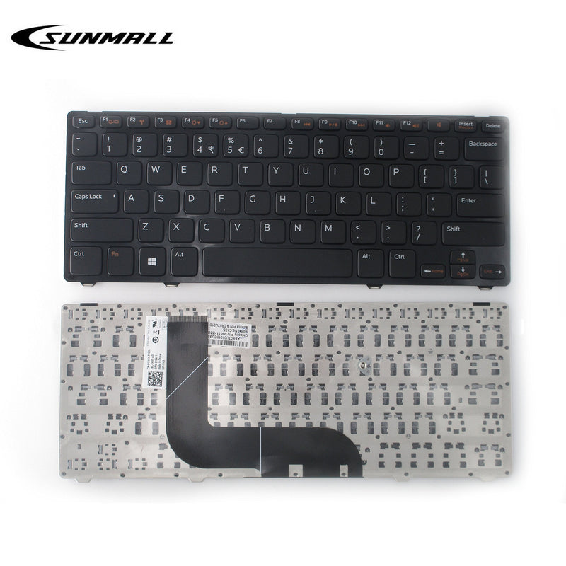 SUNMALL Keyboard Compatible with Dell inspiron 13Z-5323 14Z-5423 14Z-4523 14Z-3528 14Z-3526 14Z-5323,Vostro 3360 v3360 v3560D V3360D V3450D V3460D Series Laptop Black US Layout 5FCV3 V128725BS1 90.4