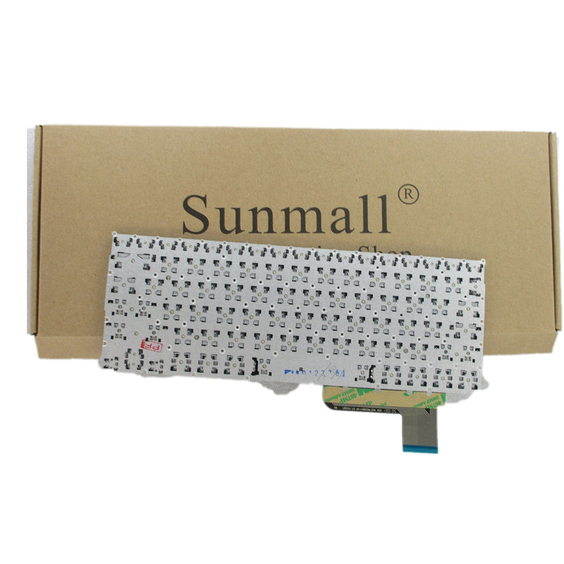 SUNMALL Laptop Replacement Keyboard Without Frame for ASUS X200 X201E X202E Q200 Q200E S200 S200E R200 R200E R201E F201E R202E Series, US Layout Black Color