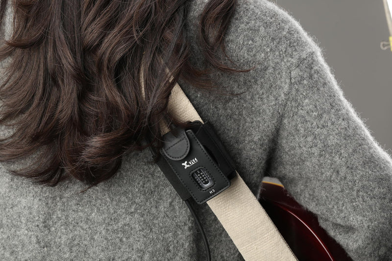 H3 Transmitter Holder for A58 and P58 Guitar Wireless Systems,with ¼” TS male to ¼” TS Female Adapter Black H3 holder