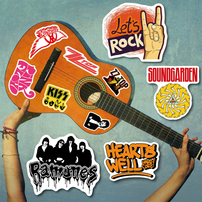 500 PCS Rock Band Stickers Pack Colorful VSCO Waterproof Stickers, Cute Aesthetic Stickers. Water Bottle, Laptop, Phone, Skateboard Stickers for Girls - Boys - Adults -Teens .., Vinyl Sticker
