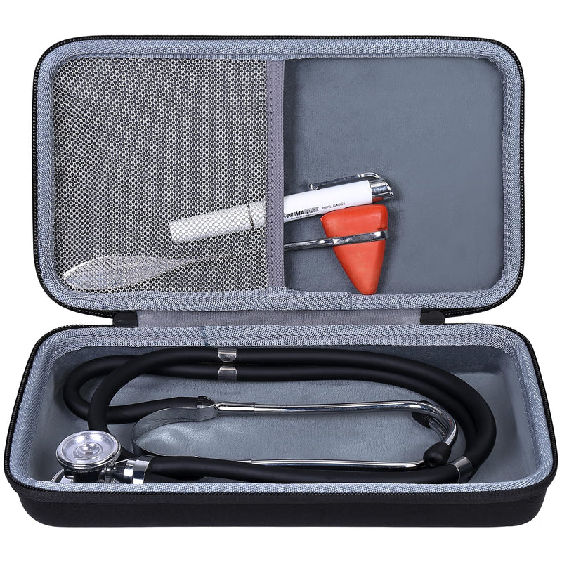 co2CREA Hard Case for 3M Littmann Classic II III Stethoscope S.E.2201 / MDF Acoustica Luxurious / Cardiology IV 6152 Lightweight Dual Head Stethoscope Case Carry Bag (Bag Only)