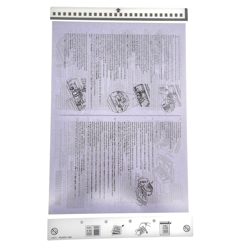 5pcs X PA03360-0013 Carrier Sheets PA03630-Y660 Sheet Compatible with Fujitsu Any A4 Scanner Scan A3 B4 Odd-Sized Paper Flimsy Wrinkled Folded Torn Receipt Fragile Magazine Clipping Newspaper