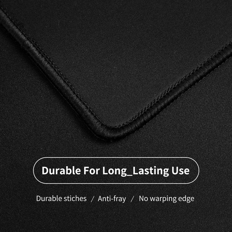 ALOANES Large Gaming Mouse Pad with Non-Slip Rubber Base,Stitched Edge,Desk mat for Laptop,Computer & PC, Wristing Pad for Gamer,Office & Home,Classic Black XL 11.81''x31.50''x0.12''