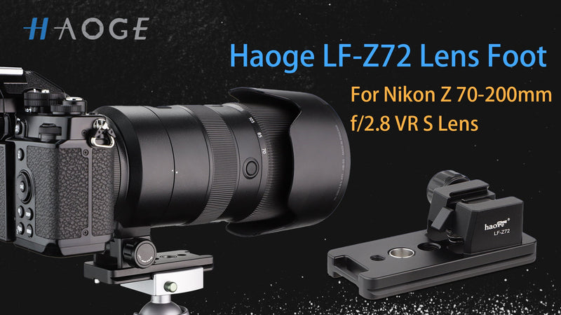 Haoge Lens Replacement Foot for Nikon NIKKOR Z 100-400mm f/4.5-5.6 VR S Z 400mm F4.5 VR S Z 70-200mm f/2.8 VR S,Z 600mm f/6.3 VR S Lens Built-in Arca Type Quick Release Plate