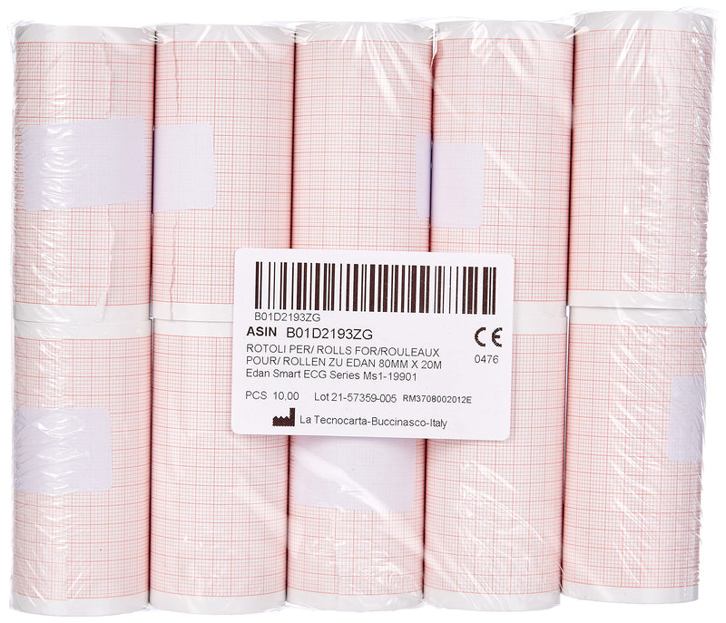 ECG Thermal Paper Rolls for Edan Smart ECG Series MS1-19901 (80 mm x 20 m)