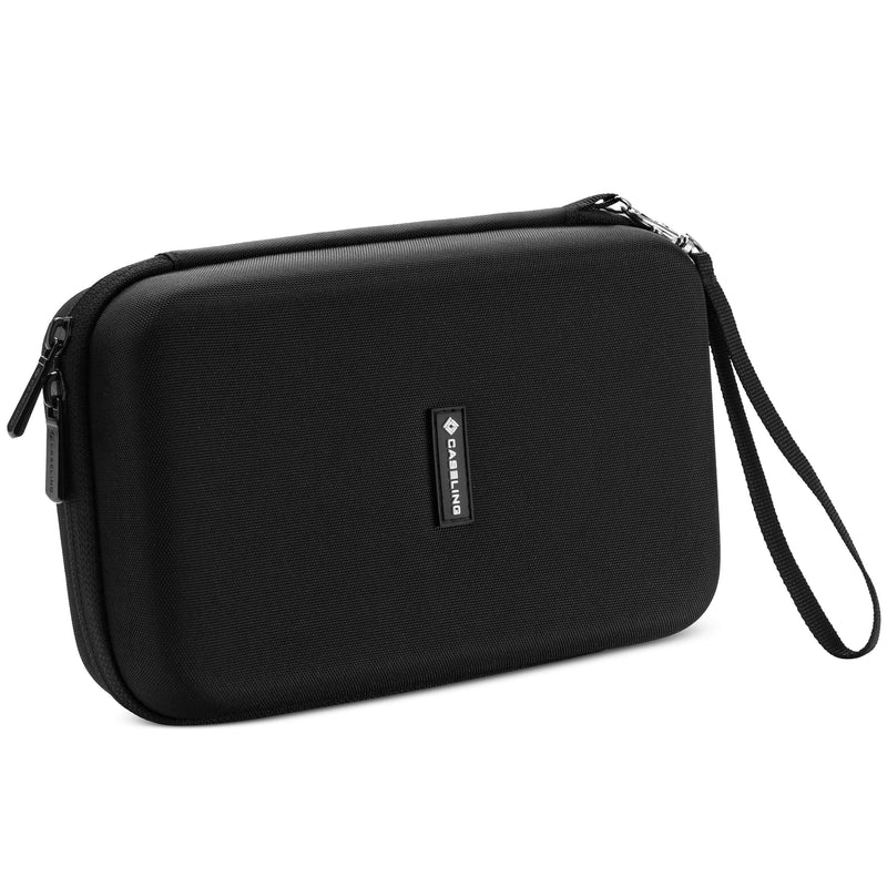 Caseling Universal Electronics/Accessories Hard Travel Organizer Carrying Case Bag, 9.8” x 5.6”x 2.8” - Black