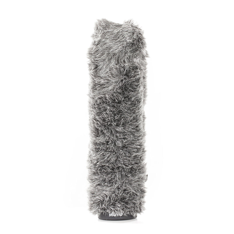 [AUSTRALIA] - Movo WS-G200 Furry Rigid Windscreen for Microphones 18-23mm in Diameter and up to 8.6" (22cm) Long - Dark Gray 7.8" 