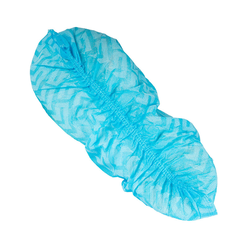 SOFEX Shoe Covers Pack of 100, Disposable Shoe Covers, Breathable, Non-Slip, Medical PP Overshoes with Sole Structure, Blue