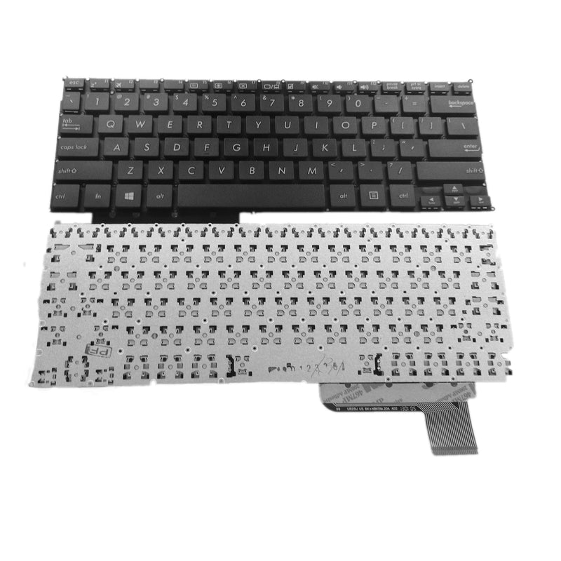 SUNMALL Laptop Replacement Keyboard Without Frame for ASUS X200 X201E X202E Q200 Q200E S200 S200E R200 R200E R201E F201E R202E Series, US Layout Black Color