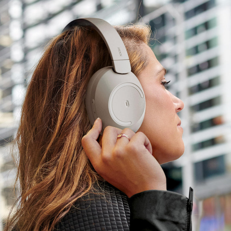 MIXX StreamQ C2 Over-Ear Wireless Stereo Headphones, Sand
