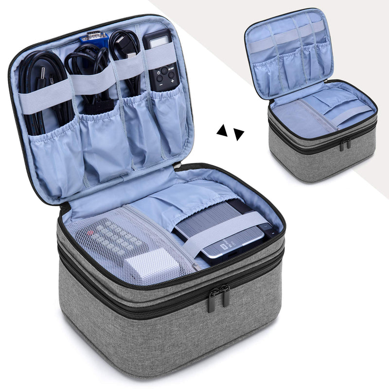 Luxja Carrying Bag for DR.J Mini Projector, Portable Case for DR.J Projector and Accessories, Gray