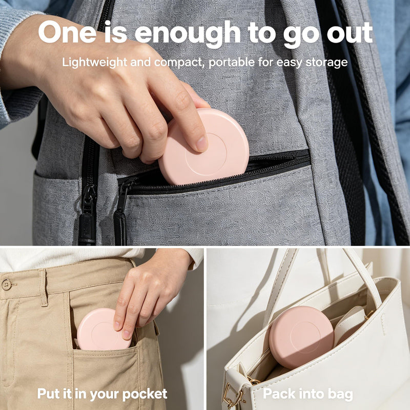 5 in 1 Cable Organizer Box Portable Storage Case for USB Cables Earphones Memory Cards SD Cards Power Bank Pink