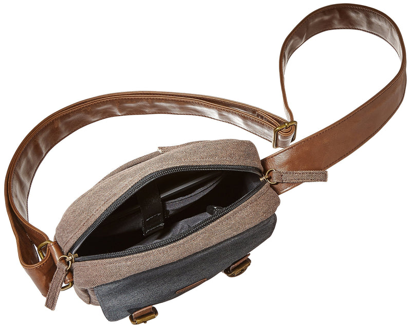 shoulder travel bag for Kindle in brown / grey