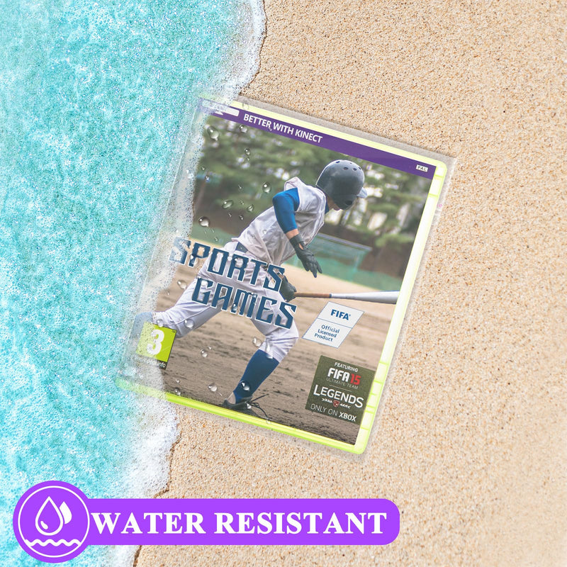 100 Pcs Clear Video Game Protectors Resealable 6.1 x 6.97 Inches Compatible with Steelbook Box, Compatible with Xbox One, Compatible with PS3 PS4 PS5 Arrow Video Criterion Collection