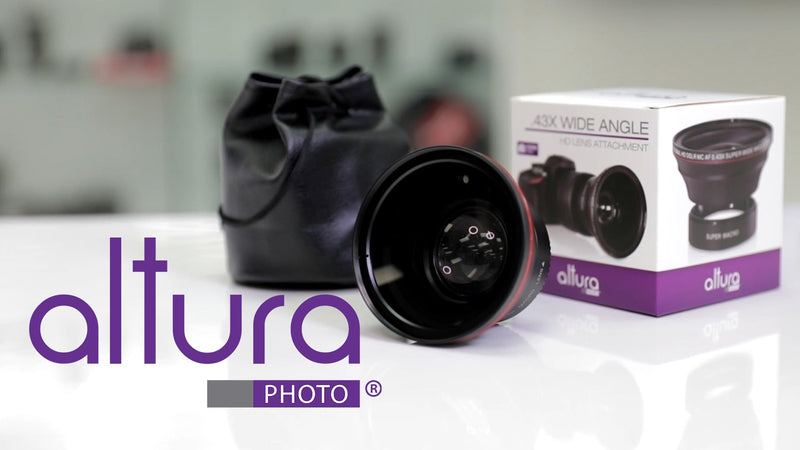 Altura Photo 52mm Wide Angle Lens with Macro for Nikon DSLR Cameras