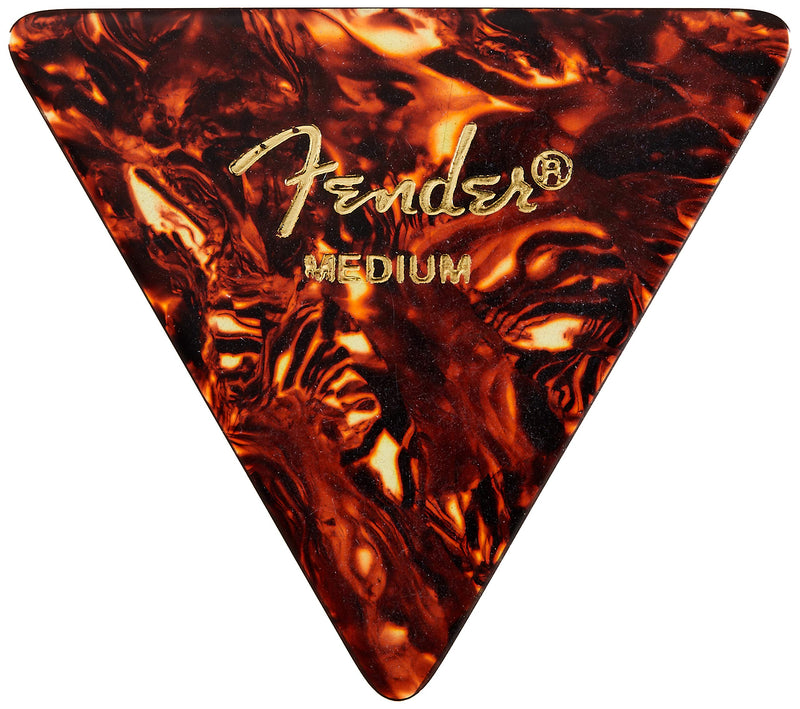 [AUSTRALIA] - Fender 355 Sharp Triangle Shell Guitar Picks - 72-Pack - Medium for electric guitar, acoustic guitar, mandolin, and bass 