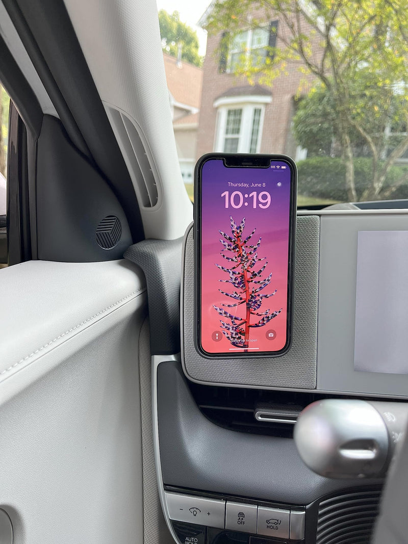 Hyundai Ioniq 5 Magnetic Phone Holder for Metal Dash, MagSafe-Compatible | 360° adjustable mount fits all Ioniq 5 model years, keeps your phone within easy reach; attaches to the factory metal dash