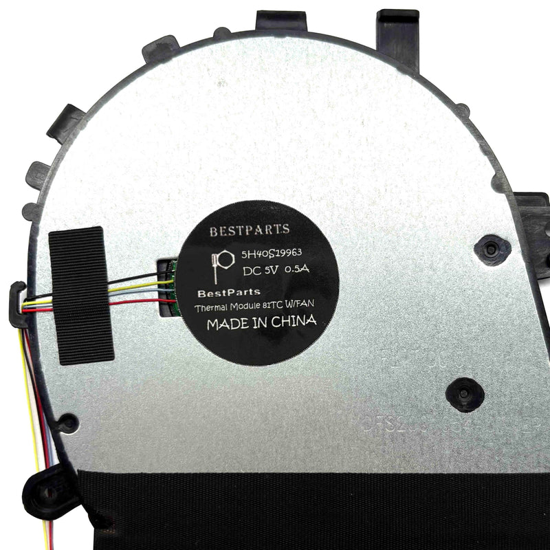 BestParts New CPU Cooling Fan with Heatsink Replacement for Lenovo Yoga C740-14IML C740-14 AT1FG001VV0 5H40S19963