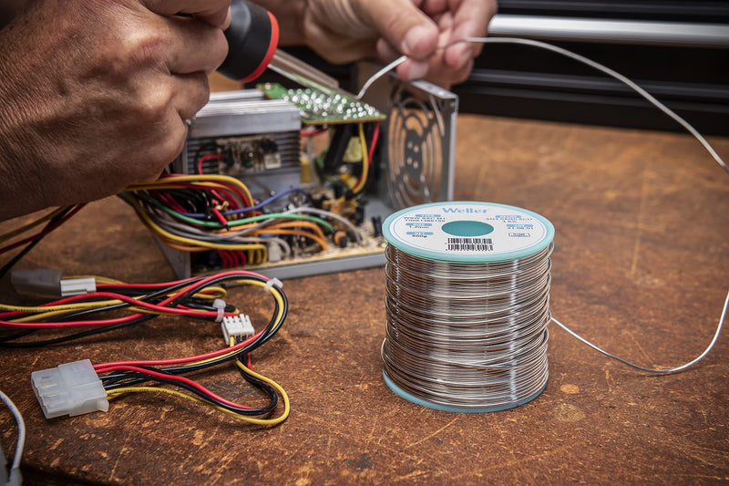 [AUSTRALIA] - Weller WSW SCN M1 (T0051404399) Lead Free Solder Wire, Dia: 0.8 mm / 0.039 in, Wt: 100 g / 3.527 oz, Alloy Sn99.3Cu0.6Ni0.05, Flux content 3.5% 