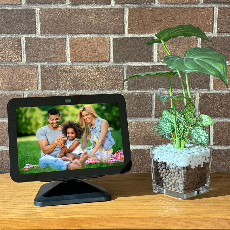Sintron Adjustable Magnetic Stand Mount for Shᴏw 8 3rd gen, Smart Display Stand Holder with 360 Degree Rotation, Swivel & Tilt Function, Anti-Slip Base - Black Compatible with iPhone 12 & newer models For Show 8