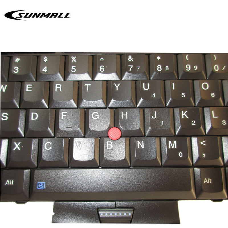 SUNMALL New Laptop Keyboard with Pointer Compatible with Lenovo ThinkPad T400S T410 T410S T410I T410SI T420 T420I T420S T510 T510I T520 W510 W520 X220 X220I X220S X220T US Layout Black
