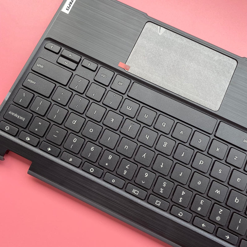 Replacement for Lenovo 100e Chromebook 2nd Gen 81MA Laptop Upper Case Palmrest Keyboard Touchpad Assembly Part 5CB0T79741 Black
