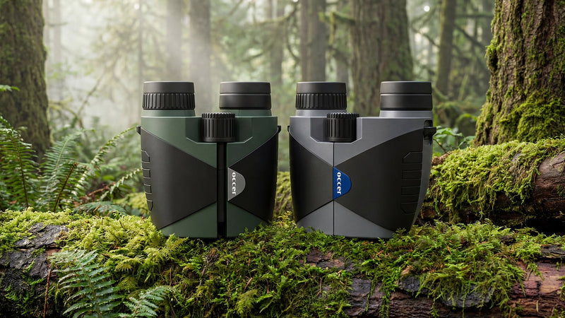 Occer 15x30 Binoculars for Adults Kids Easy Focus for Bird Watching Green